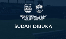Tiket laga kandang Persib vs Lion City Sailors sudah bisa dibeli. (Foto: Persib).