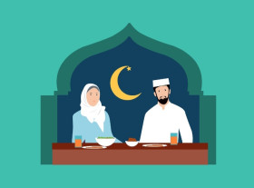 JADWAL IMSAK-BUKA PUASA - Ilustrasi makan sahur. Simak jadwal imsakiyah dan buka puasa 1 Ramadan untuk wilayah Bandung dan sekitarnya. (Pixabay).
