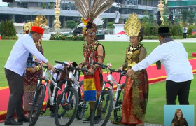 RANGKAIAN AGENDA 17 AGUSTUS DI IKN - Berikut link nonton upacara bendera Hari Kemerdekaan RI. (Foto: YouTube/setpres).