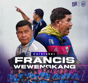Francis Wewengkang - Caretaker pelatih RANS Nusantara FC harus menghadapi ujian berat ketika menghadapi Persib Bandung di pekan ke-27 Liga 1 2023/2024. (Instagram/@rans.nusantara).