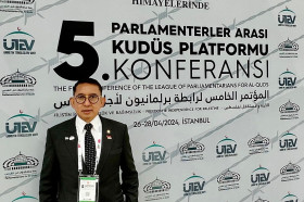 DPR RI - DPR RI Melalui BKSAP Tolak Normalisasi Hubungan dengan Israel dan Dorong Dukungan Global untuk Palestina.- website/dpr.go.id