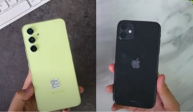 IPHONE 11 - Battle Hp bandingkan mulai dari harga dan fitur Hp Samsung Galaxy A54 dan iPhone 11. - Foto tangkap layar YouTube/Complete Selular Member of UNBOXING.