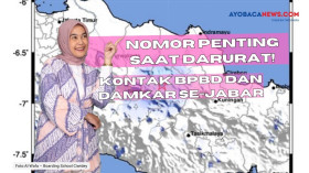 Nomor kontak darurat di Jabar ada dari BPBD dan Damkar. Foto @bpbd.