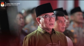 Pecatan Ketua KPU, Hasyim Asy'ari dipecat DKPP setelah dinyatakan terbukti berbuat asusila pada wanita saat tugas di Belanda. Foto @kpu_ri.