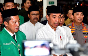 Presiden Jokowi menyatakan, negara akan mempertimbangkan kenaikan harga BBM pada awal Juni 2024. Dok: BPMI Setpres/Vico.