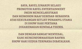 (Keterangan promotor/Foto: instagram @ravelentertainment)