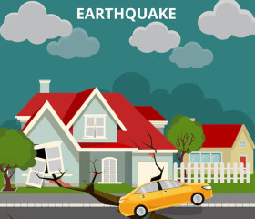 TERKAIT POTENSI GEMPA MEGATHRUST - Ilustrasi dampak gempa. Komisi V DPR RI minta BMKG siapkan langkah mitigasi. (Foto: Freepik).