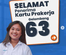 Pengumuman peserta penerima Gelombang 63 Kartu Prakerja 2024, segera beli pelatihan jika tidak kepesertaan Prakerja bisa dicabut. (Instagram/@prakerja.go.id).