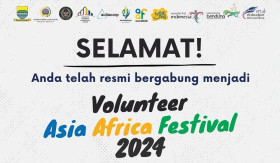 FESTIVAL ASIA AFRIKA 2024 - Disbudpar Kota Bandung resmi umumkan 130 nama volunteer Festival Asia Afrika 2024. -Instagram/@disbudpar.bdg.