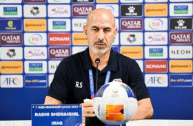 Pelatih Irak Radhi Shenaishil memuji performa timnas Indonesia U23 di Piala Asia U23 2024, sehingga ia akan fokus memenangkan laga. Dok: AFC.