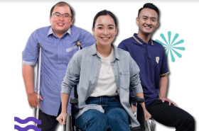 BEASISWA DISABILITAS –Ilustrasi penyandang disabilitas menggunakan tongkat. Penyandang disabilitas dapat fasilitas beasiswa dari LPDP, ada uang transport sampai dana biaya bulanan. –Ilustrasi Instagram/@lpdp_ri.