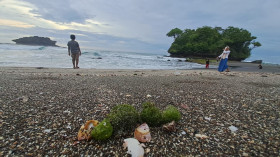 Pantai Madasari Pangandaran. Foto Rizki Laelani