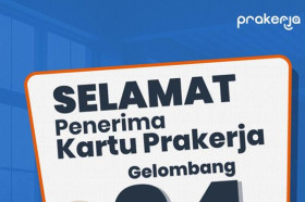 : KARTU PRAKERJA GELOMBANG 64 –Ilustrasi seorang wanita sedang tersenyum. Selamat untuk peserta lolos kartu prakerja gelombang 64. Jangan tunda lagi, segera klaim saldo dan beli pelatihan kartu prakerja sekarang. –Ilustrasi Instagram/@prakerja.go.id.