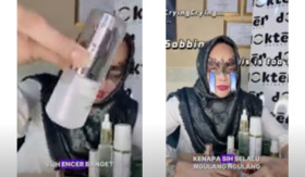 BATTLE REVIEW SKINCARE - Doktif kembali lakukan perbandingan dan uji lab skincare, kali ini produk serum dark spot dari brand S dan B. - Foto tangkap layar YouTube/Dokter Detektif Official.