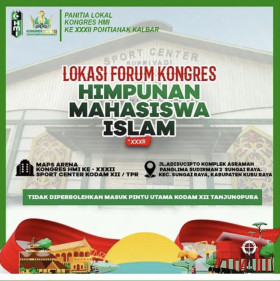 (Pemberitahuan lokasi kongres terbaru/foto: instagram @panlokkongreshmike32ptk)