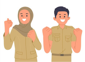 APARATUR NEGERI SIPIL - Ilustrasi ASN atau PNS akan mendapat hak cuti ayah bagi yang mendampingi istri melahirkan. (Freepik).