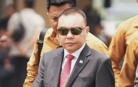 Sufmi Dasco akan menanyakannya langung pada Prabowo Subianto tentang kebenaran politisi PDIP menjadi menteri.  Foto @sufmi_dasco.