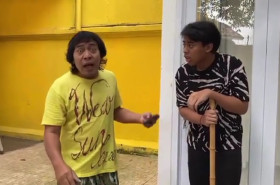 KOMENG (kiri) ditetapkan sebagai pemenang perolehan suara DPD Jabar, melalui hasip rekapitulasi KPU Jawa Barat. (Instagram/@komeng.original).