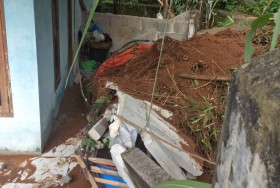 Bangunan rumah rusak di Sukabumi dampak gempa Garut 6,2 M. BPNB catat 267 bangunan rusak akibat gempa tersebut. Dok: BPBD Kabupaten Sukabumi.