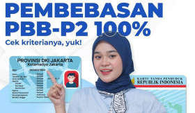 PEMBEBASAN PBB - Warga Jakarta bisa dapat pembebasan PBB P2 100 persen. -Instagram/@dkijakarta.