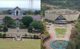 UKT UNPAD DAN UNDIP -Ilustrasi kampus Undip dan Unpad. Biaya UKT fakultas ekonomi dan bisnis di Undip dan Unpad. -Ilustrasi kolase/undip.ac.id dan unpad.ac.id.