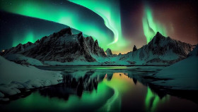 KOTA TERGELAP DI DUNIA - Ilustrasi fenomena aurora. Di beberapa kota di dunia, matahari hanya muncul beberapa jam saja. Foto: Ilustrasi/Freepik.