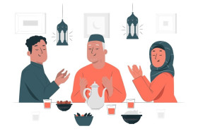 Ilustrasi santap sahur. Berikut bacaan niat puasa sunnah Rajab dengan bahasa latin lengkap artinya. (Foto: Freepik).