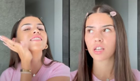 MAKEUP HACKS TIKTOK - Coba eksperimen dengan makeup hacks TikTok. Wanita bule ini ragu-ragu. - Foto tangkap layar YouTube/Leah Halton.