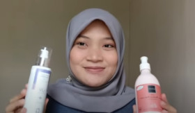 BATTLE REVIEW SKINCARE - Dua body lotion viral yaitu, Scarlett dan Pherini. Begini perbedaannya setelah dilakukan battle review skincare. - Foto tangkap layar YouTube/Desi Narulita Imelda.
