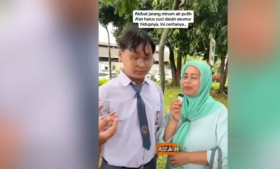 Viral video remaja bersama ibunya. Anak remaja tersebut harus menjalani cuci darah seminggung tiga kali. Foto @suara_netwirkjabar.