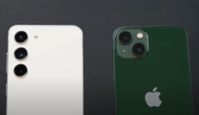 BATTLE SMARTPHONE - Ulas perbandingan Samsung S23 VS iPhone 13 melalui battle smartphone. - Foto tangkap layar YouTube/DWGadgets.