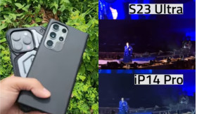BATTLE SMARTPHONE - Perbandingan kualitas zoom pada kamera Samsung S23 Ultra dan iPhone 14 Pro. - Foto tangkap layar YouTube/droidlime