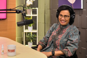 PREKONOMIAN INDONESIA - Menteri Keuangan Sri Mulyani mengatakan Perekonomian Indonesia Tangguh Meski Tantangan Global.- website/setkab.go.ig