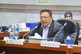 Wakil Ketua Komisi VIII DPR RI, Abdul Wahid menyatakan terkait kasus penggunaan via palsu oleh jemaah haji asa Kota Makassar. Dok: dpr.go.id.