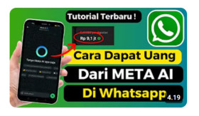 TIPS- Banyak yang Cari! Apakah Bisa Menghasilkan Uang dari Meta AI WhatsApp? (Sumber: Tangkap Layar Youtube @baweantvchannel)