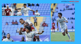 Pemain Persib berjibaku melawan permainan PSM Makassar yang berkesudahan imbang 0-0 di Stadion Batakan, Balikpapan pada Rabu, 11 September 2024.