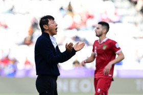 Pelatih timnas Indonesia, Shin Tae-yong. Peringkat Indonesia pada ranking negara FIFA zona Asia berada di posisi lima besar, naik 4 peringkat usai Piala Asia 2023. (PSSI).