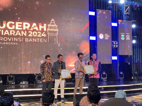 PENGHARGAAN- Semangat Kolaborasi untuk Penyiaran yang Kuat di Banten - dok.AyoBacaNews.com