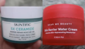 BATTLE REVIEW SKINCARE - Adu kelebihan dan kekurangan moisturizer Skintific VS Dear Me Beauty di battle review skincare. - Foto tangkap layar YouTube/Meidytalk.