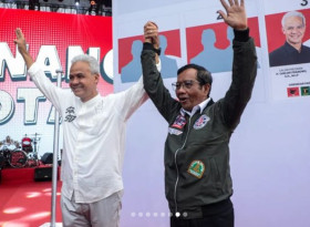 Pasangan calon presiden dan wakil presiden Ganjar Pranowo-Mahfud MD. (Instagram/@mohmahfudmd).