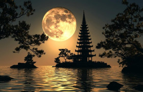 Ilustrasi bulan purnama. Fenomena Hunter Moon menurut BMKG akan terjadi pada bulan Oktober ini, dan dapat disaksikan di Indonesia. (Foto: Ilustrasi/Freepik).