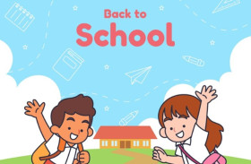 MASUK SEKOLAH - Ilustrasi anak lelaki-perempuan kembali masuk sekolah. Berikut ini yang harus dipersiapkan orangtua terhadap anak sebelum masuk sekolah. Ilustrasi/Freepik.