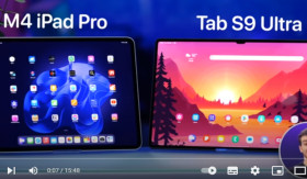 TABLET TERBAIK - iPad Pro M4 dan Samsung Galaxy Tab S9 Ultra, punya keunggulan yang berbeda. Tentukan prioritas kebutuhan. - Foto tangkap layar YouTube/ZONEofTECH.
