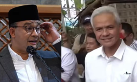 JABATAN MENTERI - Kolase Anies Baswedan dan Ganjar Pranowo. Pentolan Partai Gerinda membantah jika menawarkan jabatan menteri pada Anies Baswedan dan Ganjar Pranowo. SS Youtube.