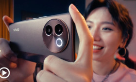 Perempuan menggunakan HP baru Vivo V30e. Diluncurkan di Indonesia dengan harga mulai dari Rp4,6 jutaan. Dok: vivo Indonesia.