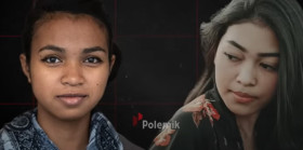 Foto kemiripan antaran wanita Madagaskar perempuan Indonesia. dan Foto Youtube Polemik.