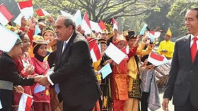 Presiden Mikronesia, Peter Martin Christian didamingi Jokowi saat bekunjung ke Indonesia. foto invoice indonesia.