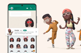 Fitur avatar WhatsApp yang didukung oleh Meta AI. Dok: WhatsApp.