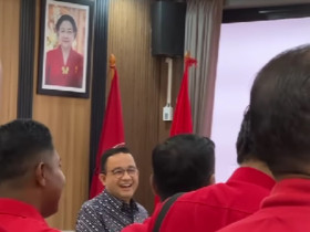Anies Baswdan dan Ono Surono tiba di KPU Jabar mendaftar tarung di Pilgub Jabar 2024.