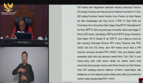 SIDANG PEMBACAAN PUTUSAN PHPU Pilpres 2024 oleh MK - Pasangan Prabowo-Gibran dikabarkan tidak hadir. Tangkap layar - YouTube MK.
